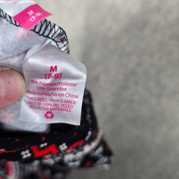 No Boundaries Womens Christmas Fair Isle Leggings Red Black Stretch Knit Medium - Picture 4 of 7